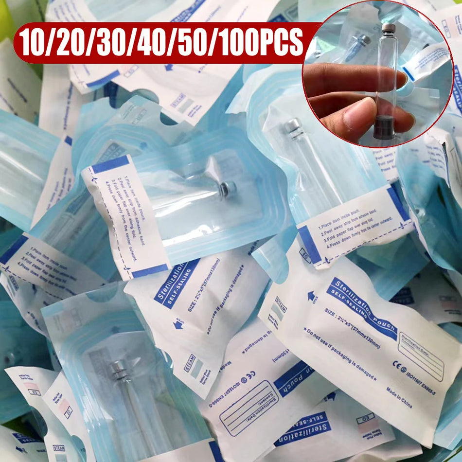 Botellas de cartucho vacío de 3 ml, selladas individualmente para dispositivos tipo bolígrafo.