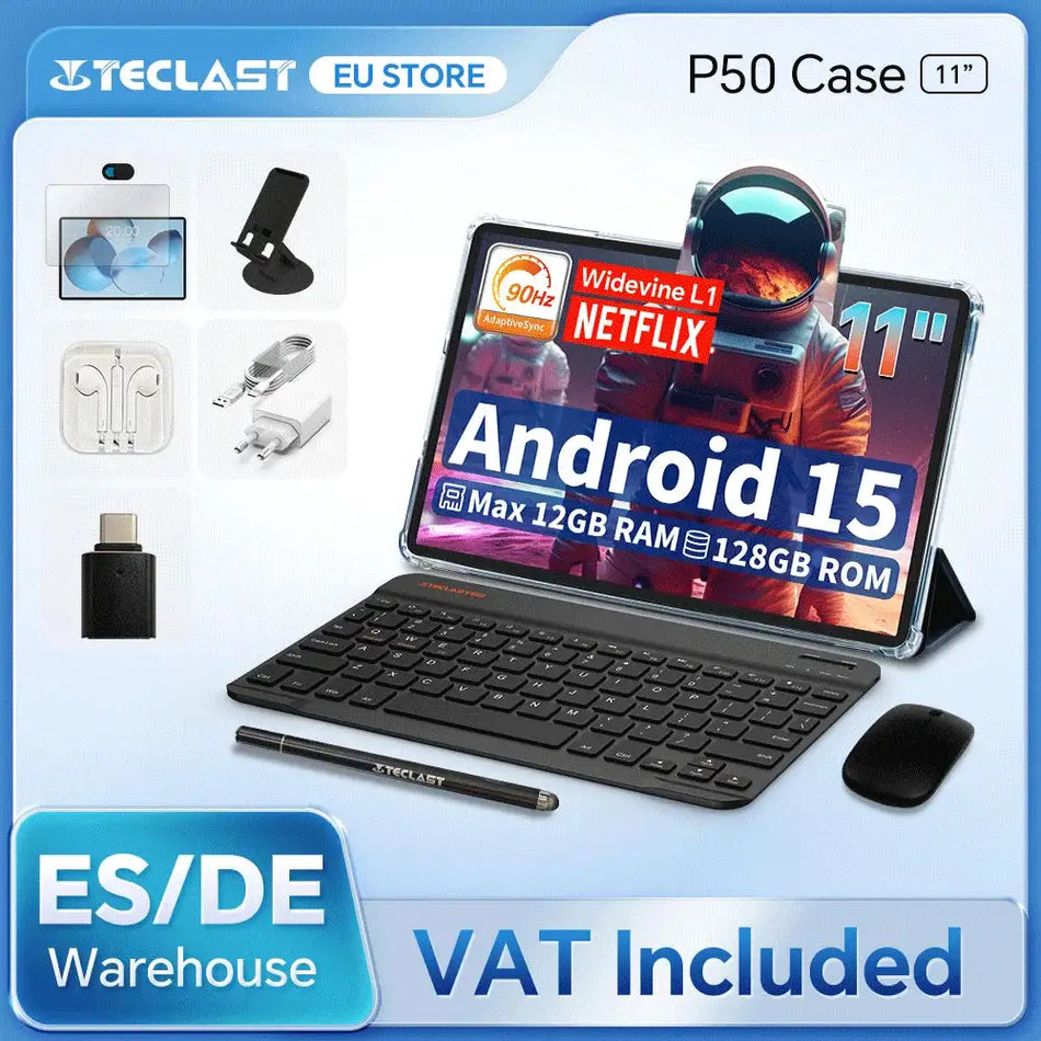 Teclast P50 Tablet 11 Inch 90Hz 12GB RAM 128GB Android 15
