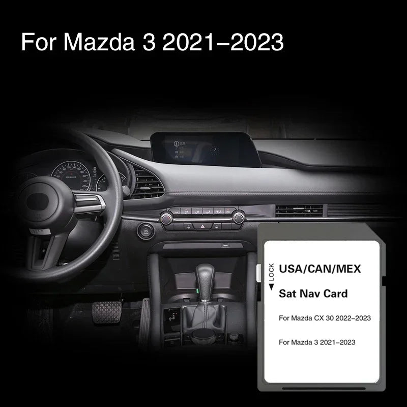 Mazda 3 2021 2022 2023 GPS SD Card &ndash; USA CAN MEX Maps CHINA / for Mazda 3 2022