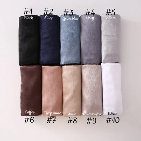 Women Plain Silk Satin Hijab Scarf &ndash; Effortless Elegance and Comfort