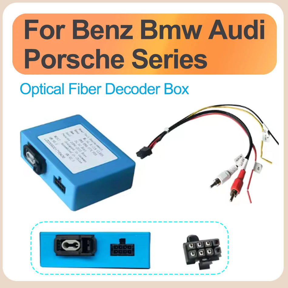 Mercedes ML R Series, Porsche Cayenne Car Stereo Optical Fiber Decoder