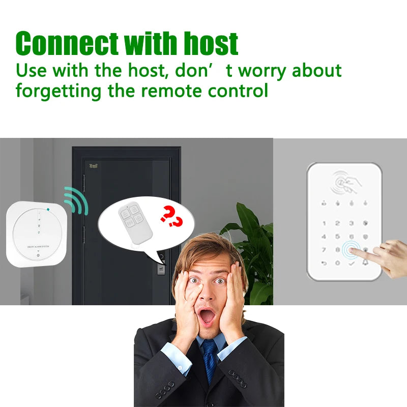 Wireless 433Mhz Touch Keyboard Lock - RFID Arm Or Disarm