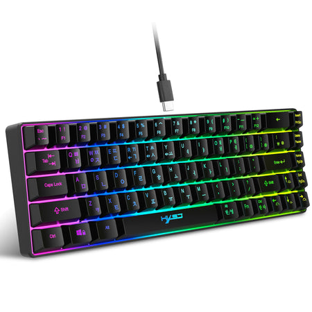 HXSJ V200 &ndash; 65 Percent Korean Gaming Keyboard RGB Backlit
