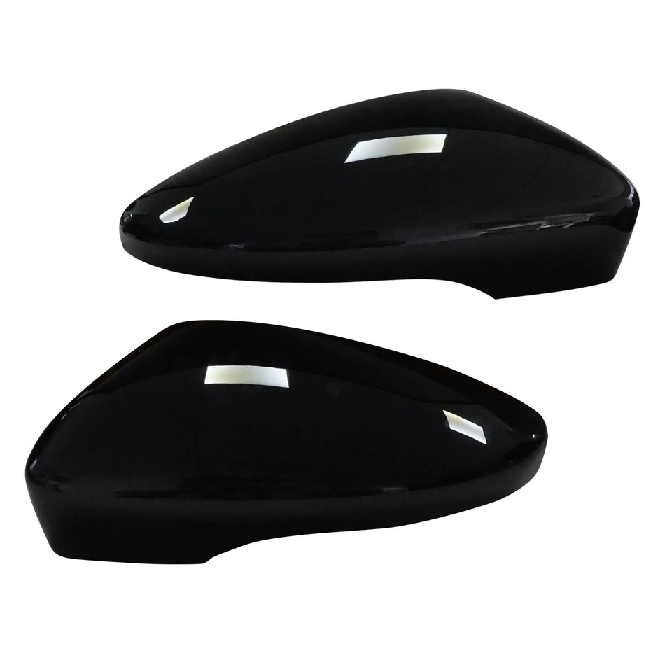 Rearview Mirror Cover Caps Gloss Black for VW Scirocco III Passat B7 by InterCyprus Trading Ltd