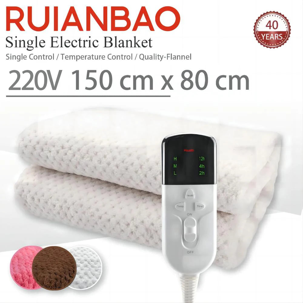 RUIANBAO CK158042-40E Heated Blanket &ndash; Timer Heating