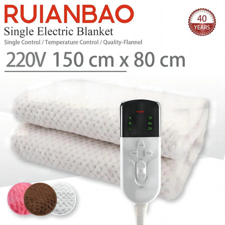 RUIANBAO CK158042-40E Heated Blanket &ndash; Timer Heating