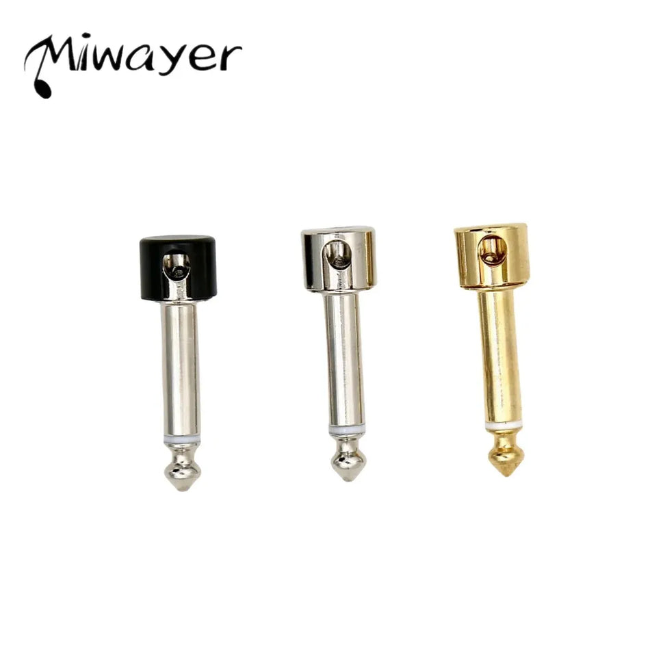 Miwayer 12 PCS DIY Solderless 6.35 Mono Plug &ndash; No Soldering