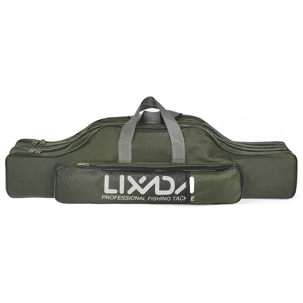 LIXADA Tackle Pack - Portable Folding Rod Bag Organizer Army green 80CM