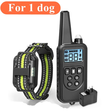 800m Remote Control Dog Training Collar &ndash; Rechargeable Waterproof Design green / EU Plug