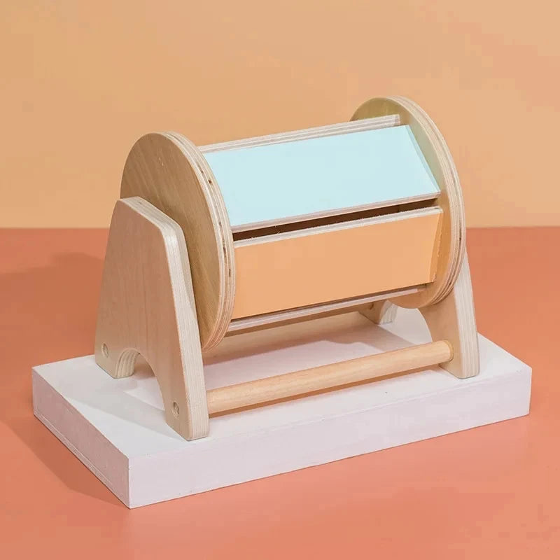 Montessori Coin Ball Box &ndash; Wooden Object Permanence Box 422708 textile drum