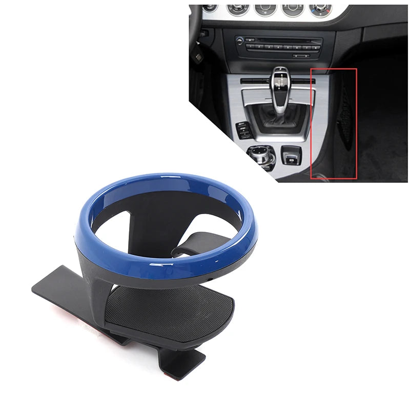 BMW Z4 2009-2015 için Karbon Çelik Bardak Tutucu Sticker