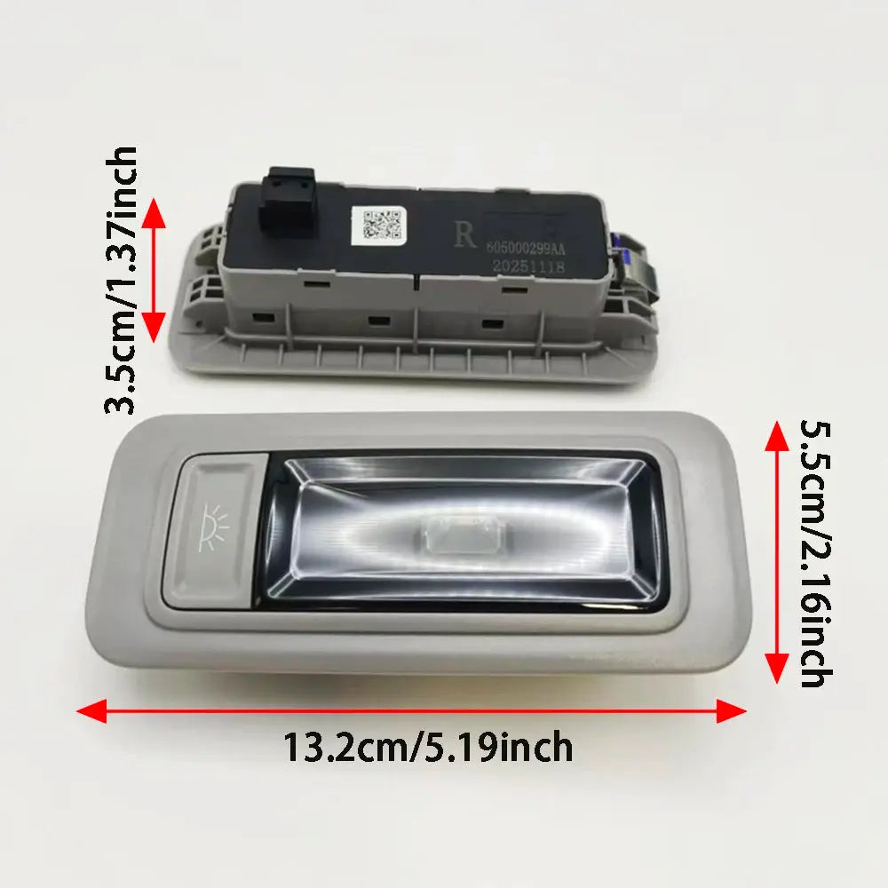 Rear Interior Roof Reading Light for Chery Tiggo 7 Pro Tiggo 8 Pro by InterCyprus Trading Ltd