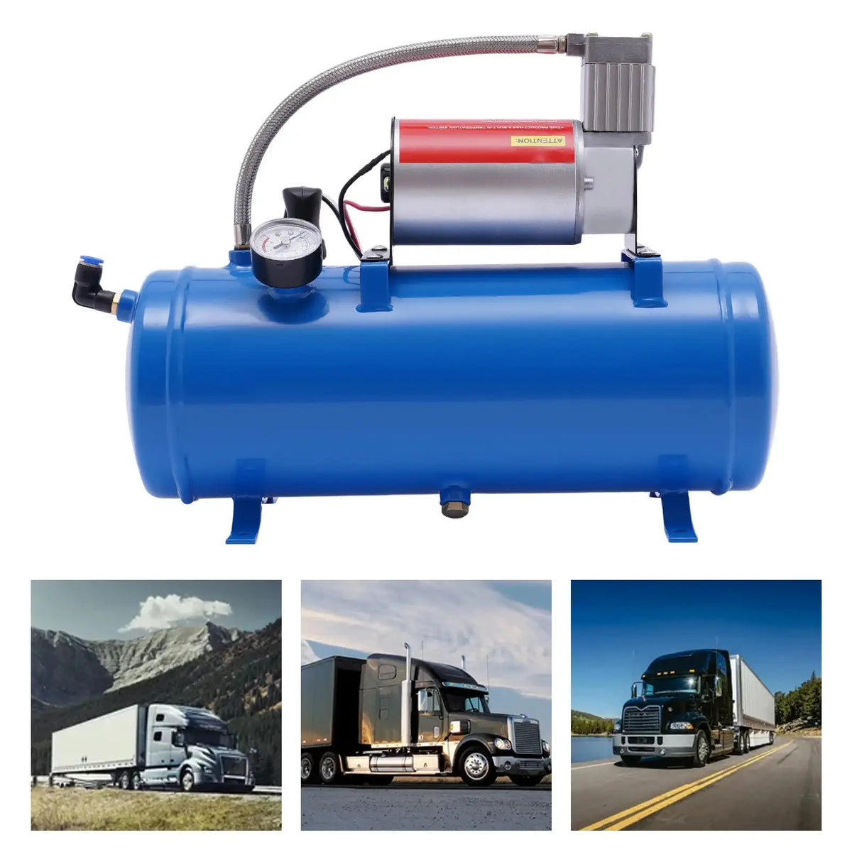 12V Air Compressor 100 PSI Tire Inflator &ndash; Auto Shut-Off