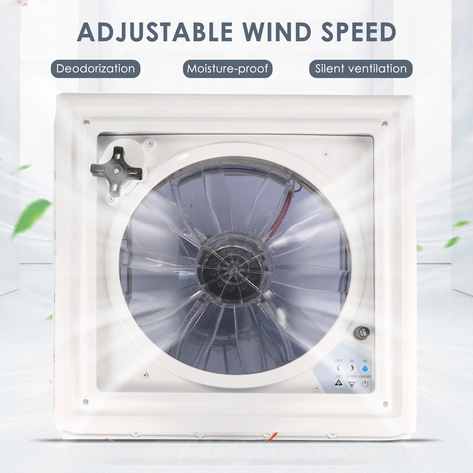 Electric Fansy Rv 3-speed Electric RV Roof Remote Control Ventilation Fan With Rain ...