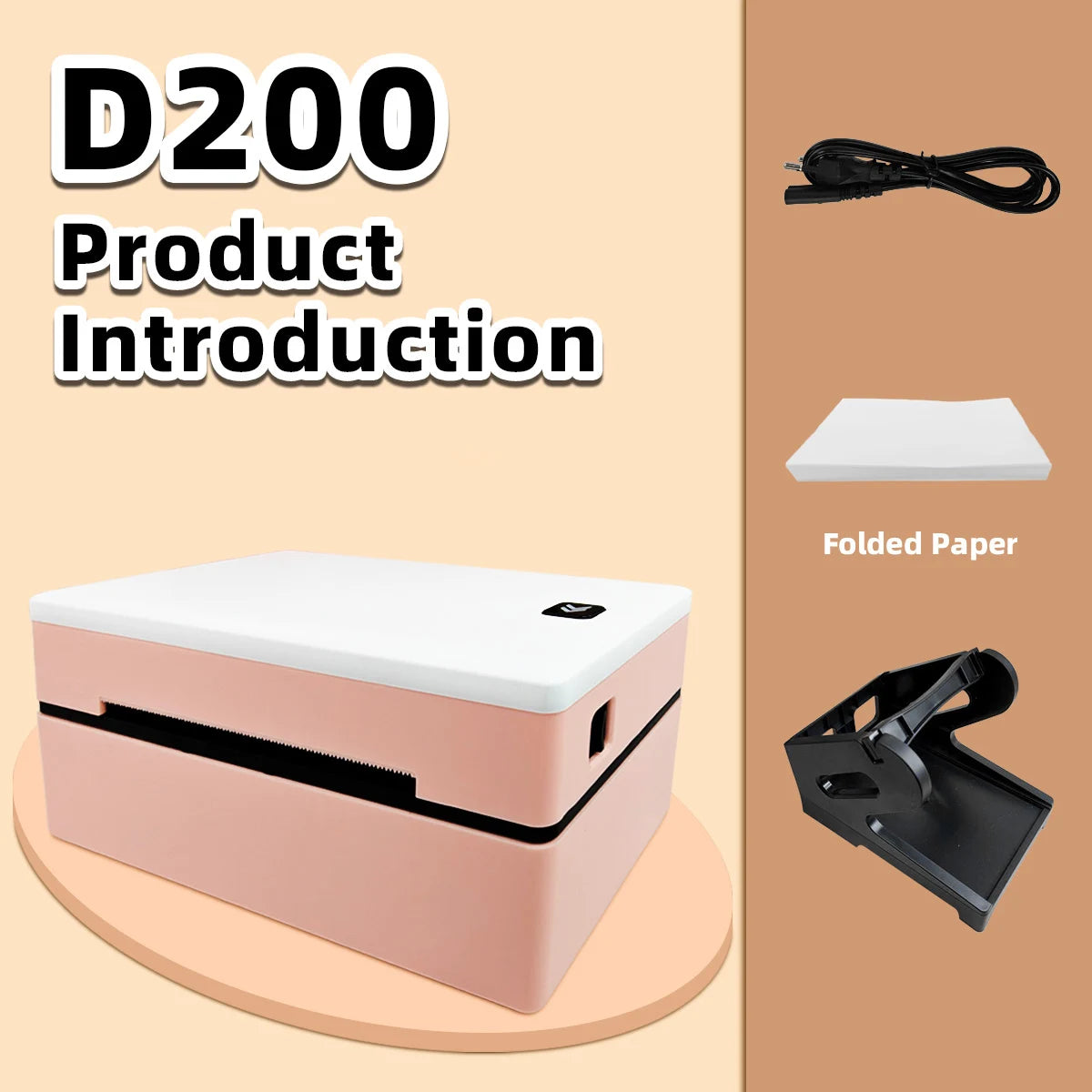 Marklife D200 Bluetooth Thermal Label Printer &ndash; Compact 4x6 D200 KIT EU PLUG