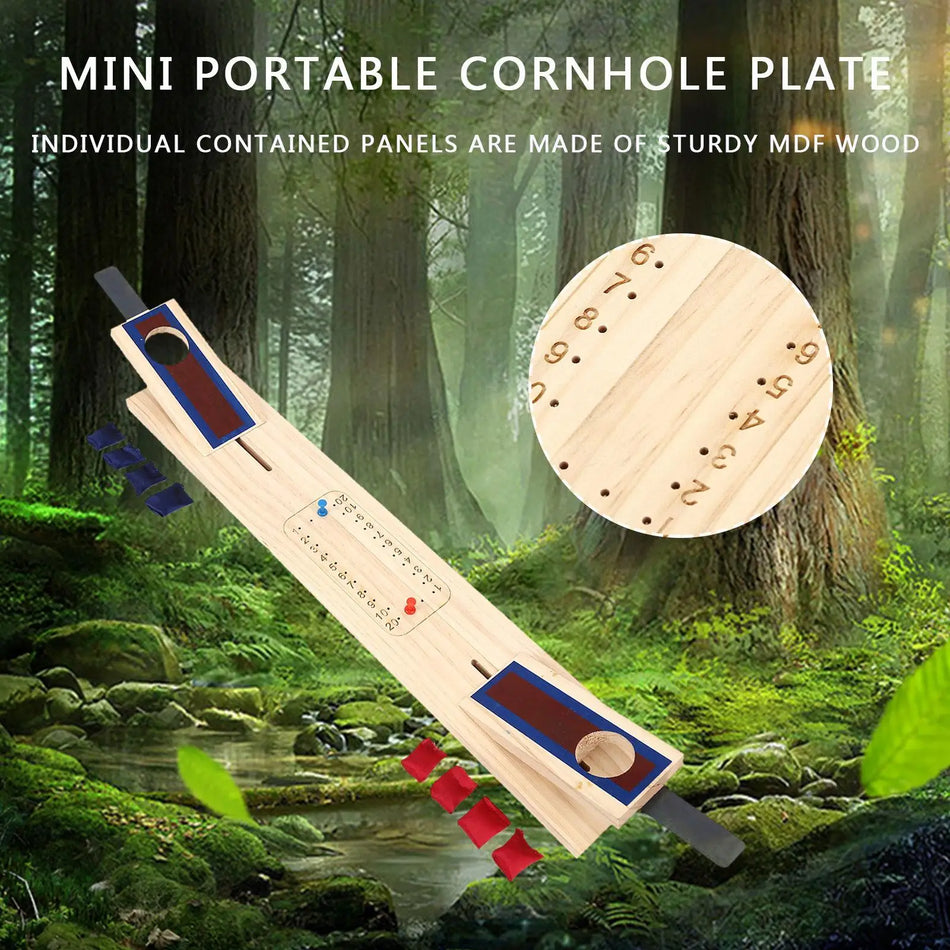 Επιτραπέζιο Σετ Παιχνιδιού Cornhole με 8 Σάκους Φασολιών για Εξωτερικό Πάρτι