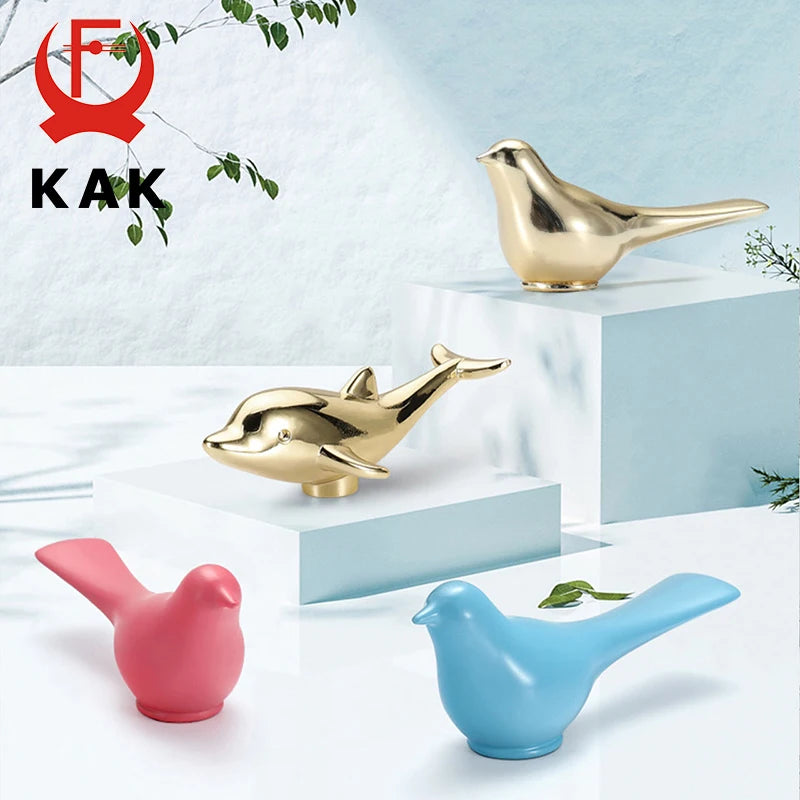 KAK Vintage Gold Zinc Alloy Wall Hook Cabinet Knob 64mm