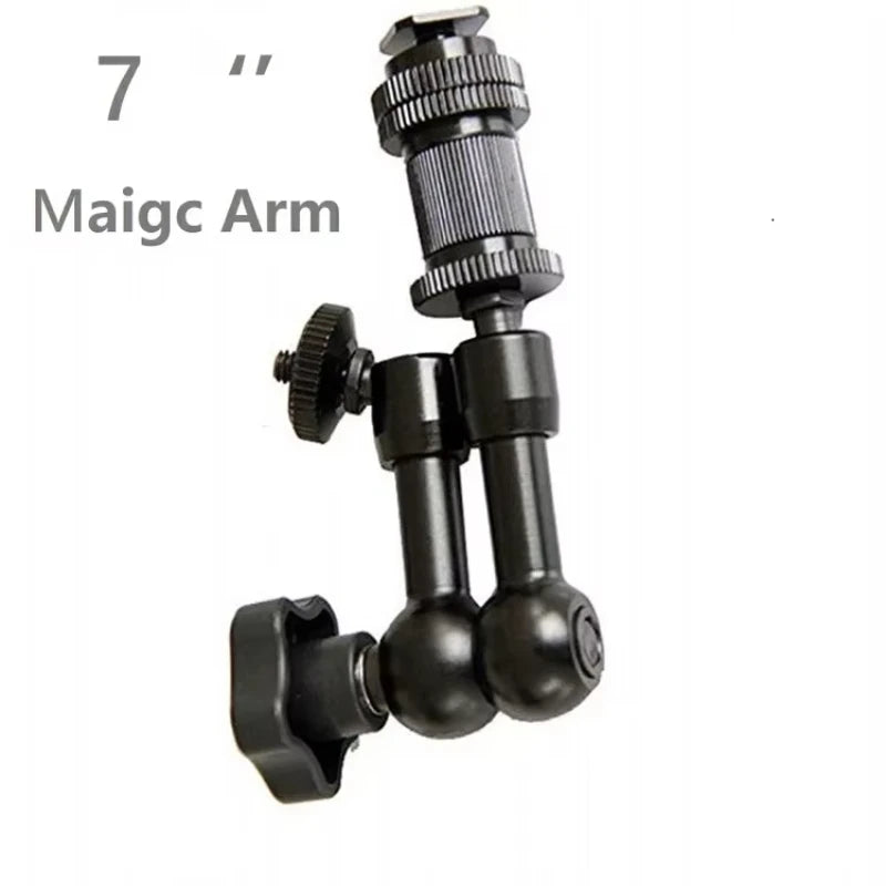 Adjustable Super Clamp Articulated Arm for Camera and Lighting 7 inch Arm B