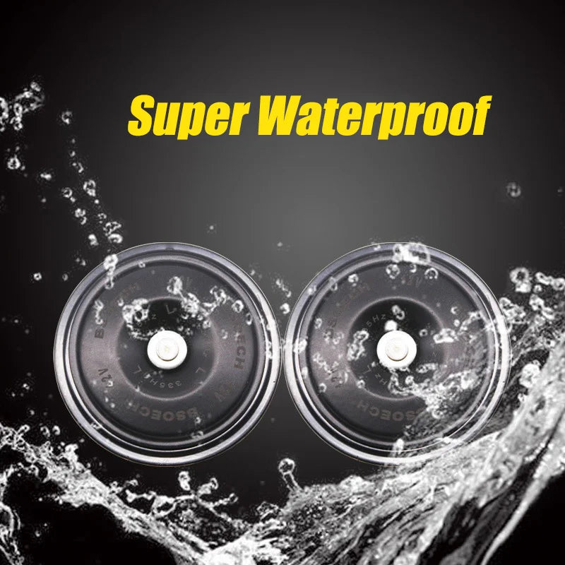 Универсален 12V електрически клаксон, 110dB водоустойчив говорител