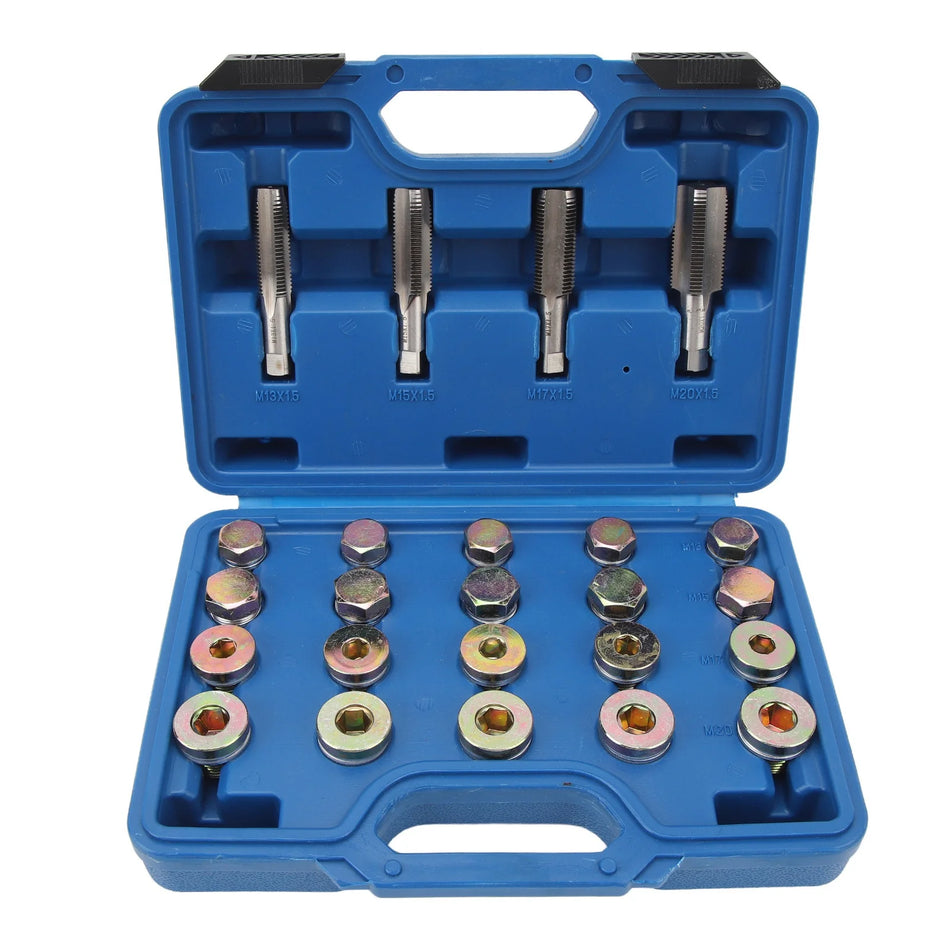 64Pc Oil Pan Thread Repair Kit for Cars M13 M15 M17 M20 Drain Plug Tools
