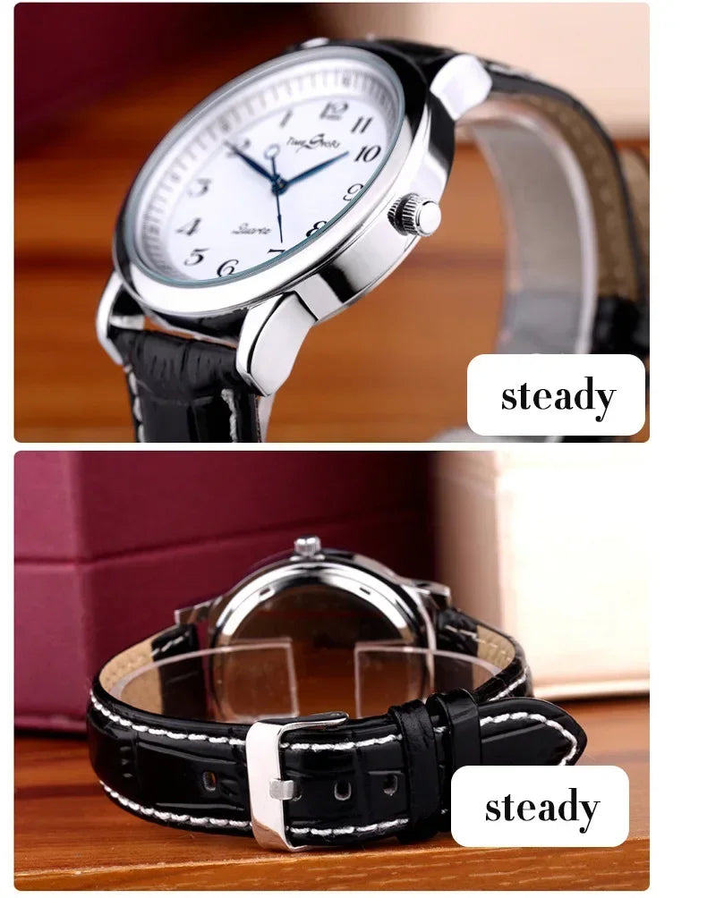 Lovers&rsquo; Quartz Watch Reverse Anticlockwise &ndash; Waterproof Dial