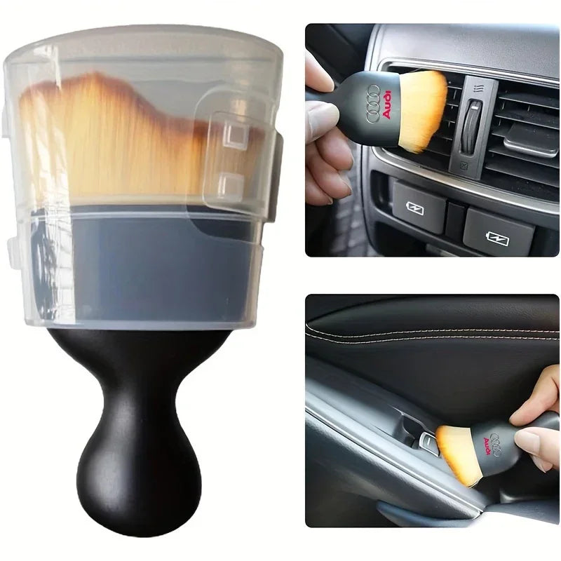 Compact Soft Brush Car Interior Cleaning Tool for Audi TT, Q Series, A3, A4, A5, A6, A7, A8 Models &ndash; Dust and Dirt Remover