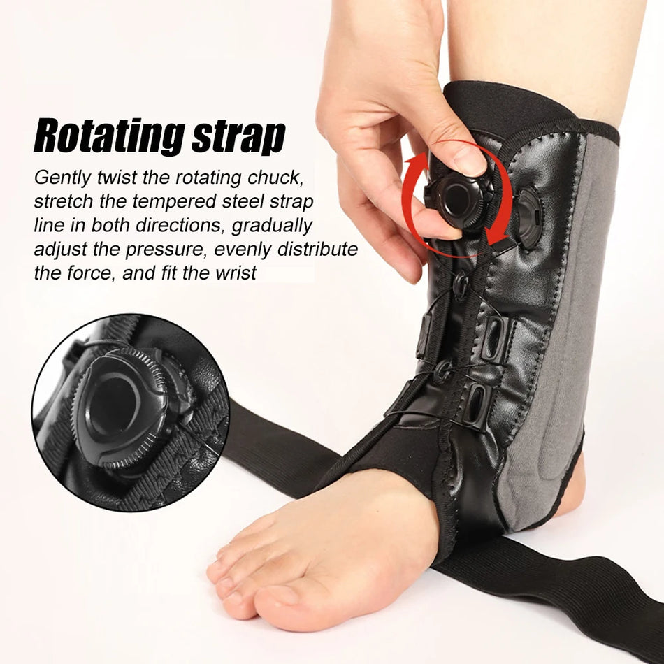 Adjustable Ankle Brace with Straps for Sports Support and Sprain Relief