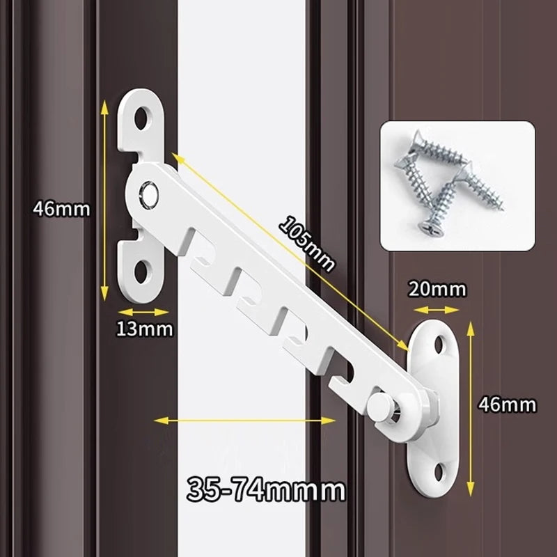 Child Safety Window Lock - Adjustable Metal Restrictor for Baby Protection A1