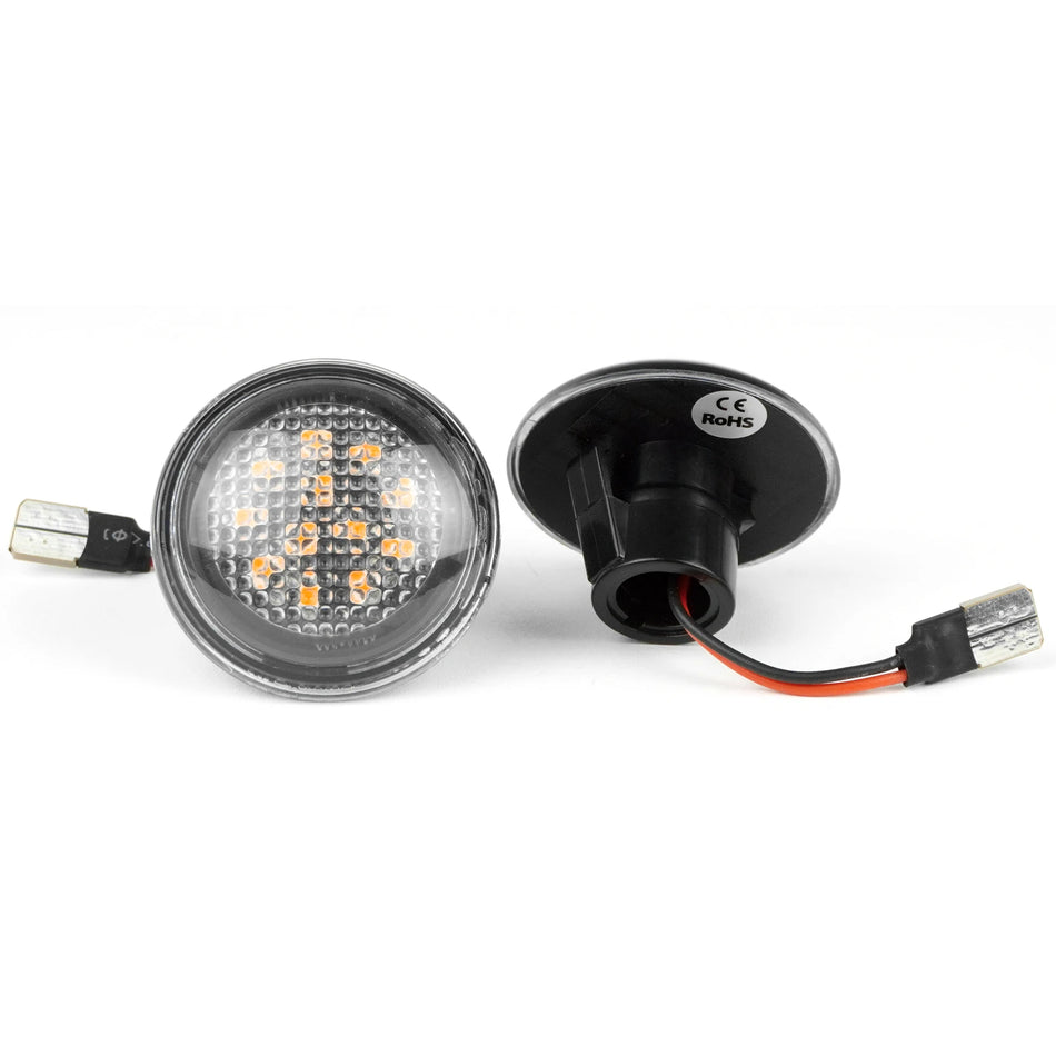 Luzes de Marcador Lateral LED Âmbar para Range Rover L322 MK III, Base T10
