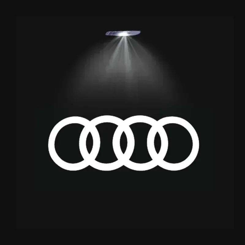 LED Car Door Logo Projector Lights for Audi A3 A4 A6 A5 Q5 SLINE QUATTRO RS Models - 2/4 Pack