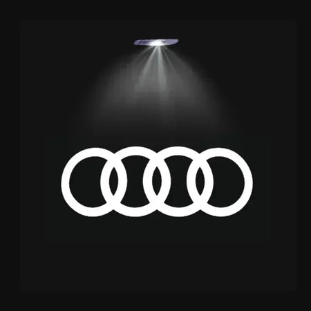 LED Car Door Logo Projector Lights for Audi A3 A4 A6 A5 Q5 SLINE QUATTRO RS Models - 2/4 Pack