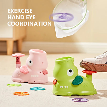 Air Discs Launcher &ndash; Fun Indoor and Outdoor Flying Game