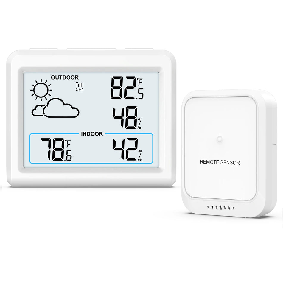 ORIA Wireless Weather Station Indoor Outdoor Temperature And Humidity Sensor