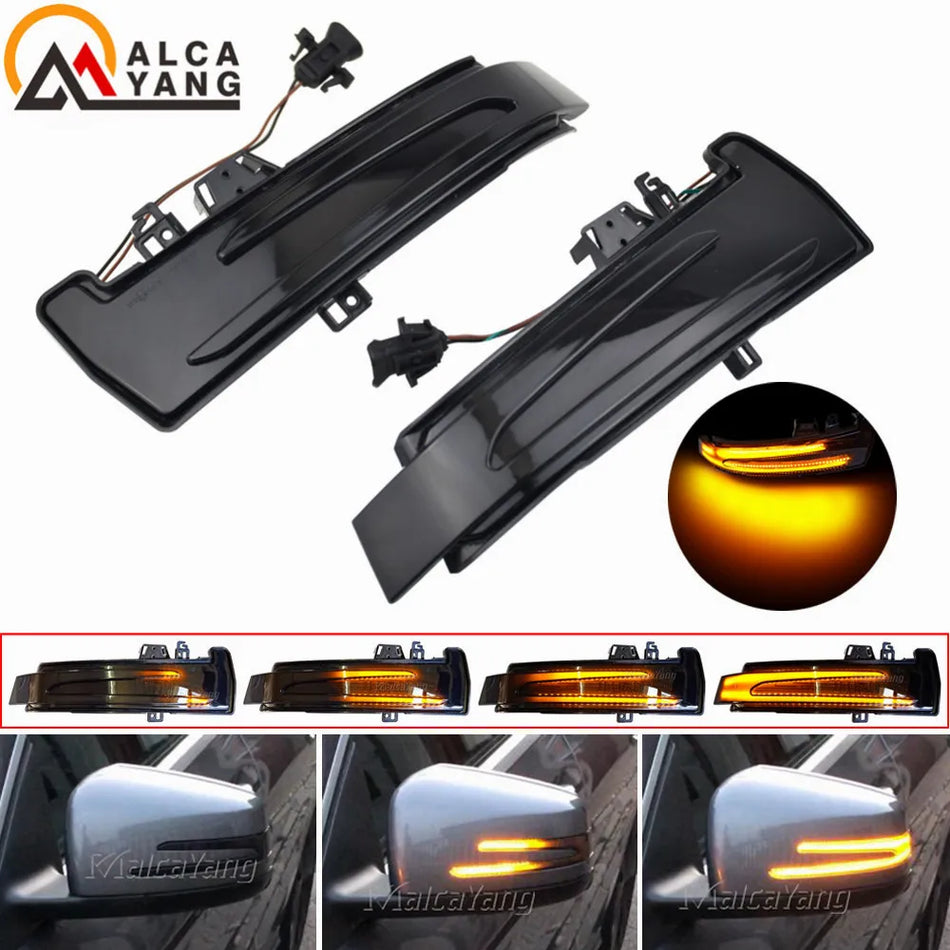 Динамични LED мигачи за огледала за Mercedes-Benz A B C E S CLA GLA