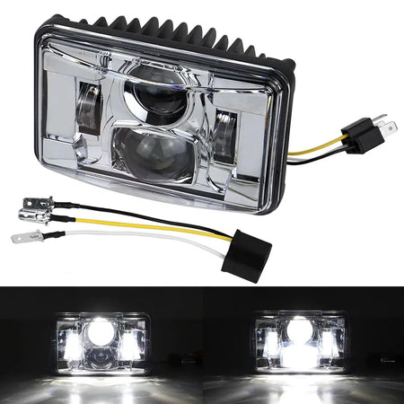 1 pcs 4X6" LED Headlight Hi/Low Beam Light for Peterbilt Kenworth Freightliner Ford H4651 H4652 H4656 H4666 H6545 by InterCyprus Trading Ltd