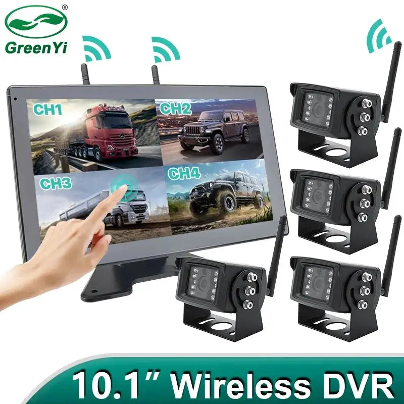 10 Inch Wireless Backup Camera With WiFi Monitor For Trucks by InterCyprus Trading Ltd