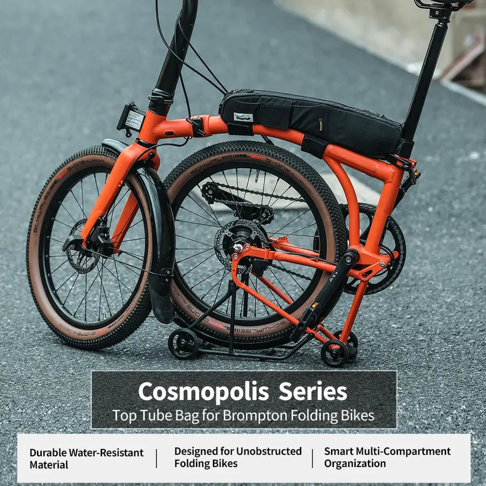 Rhinowalk Bicycle Frame Bag 2L Water-Resistant Bike Cycling Top Tube Stotage Luggage Fit Brompton Dahon Folding Bike Bickpacking by InterCyprus Trading Ltd