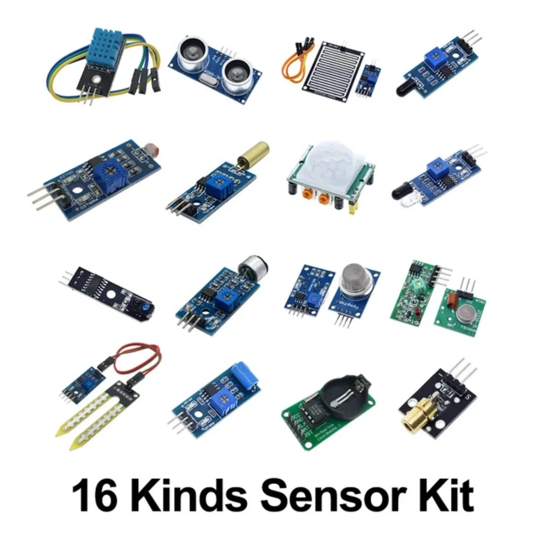 45 in 1 Sensors Modules Starter Kit &ndash; Enhanced Creativity for Arduino and Raspberry Pi 16 Kinds Sensor