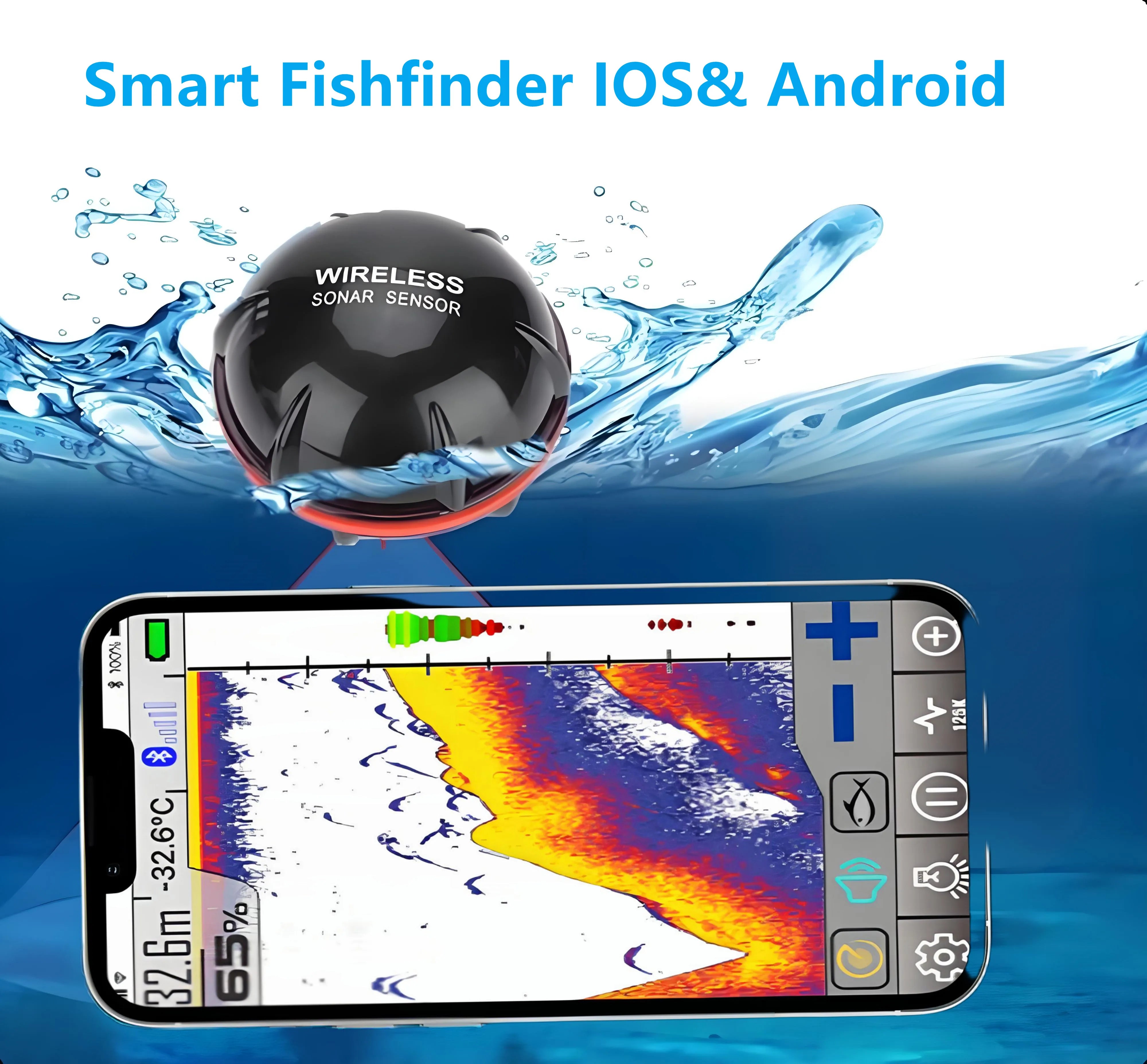 FindFish Wireless Fish Finder Sonar Sensor | Portable Echo Sounder for Fishing