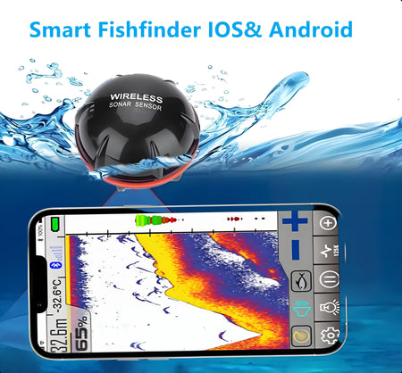 FindFish Wireless Fish Finder Sonar Sensor | Portable Echo Sounder for Fishing