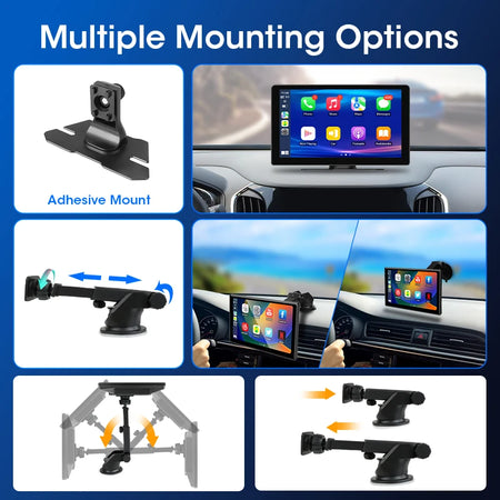 JMCQ 10 Inch CarPlay Screen &ndash; Wireless CarPlay Android Auto