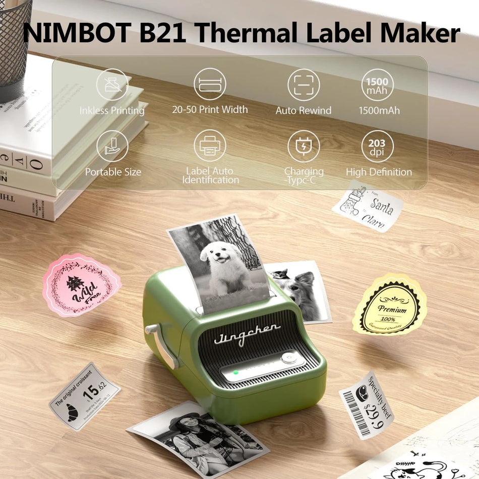 Niimbot Bluetooth Mini Prenosni Termalni Tiskalnik Etiket za Domačo Uporabo