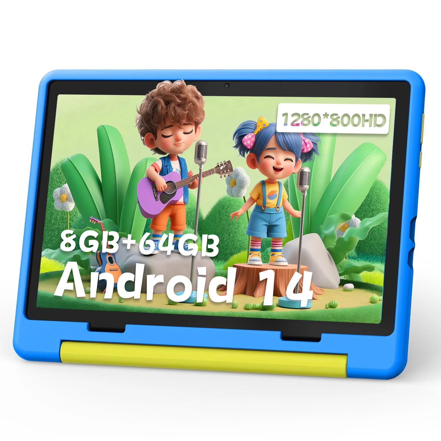 Kid Tablet 10 Inch Android 14 Octa Core &ndash; Ultra Slim Blue / EU