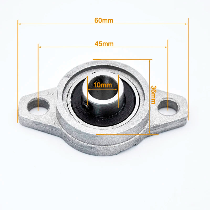 KFL000 10mm Bearing Zinc Alloy Pillow Block Bearing &ndash; Rugged CHINA / 2Pcs