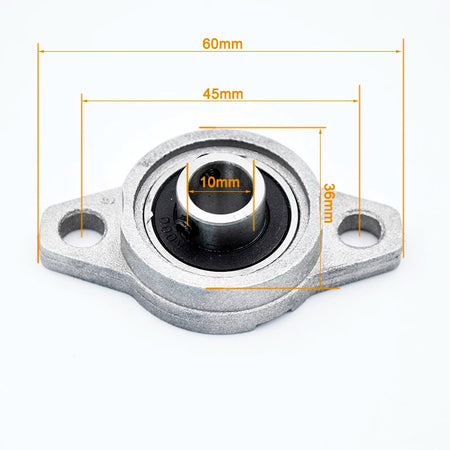 KFL000 10mm Bearing Zinc Alloy Pillow Block Bearing &ndash; Rugged CHINA / 2Pcs
