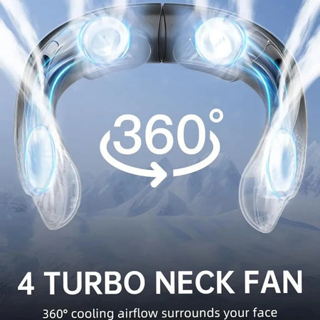 New Quad-Core USB Neck Fan &ndash; Vaneless Turbine Design