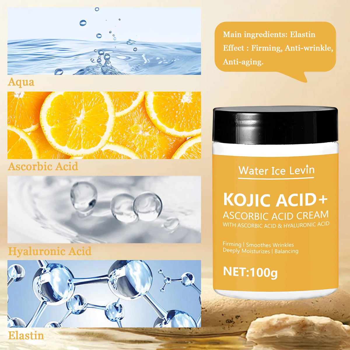 Kojic Acid Firming Cream &ndash; Moisturizing and Whitening Skin Solution