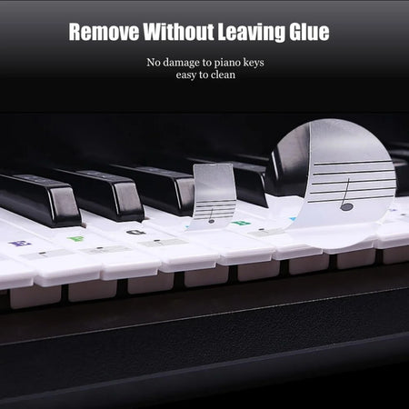 Miwayer Piano Key Stickers 37 To 88 Keys &ndash; Removable Labels