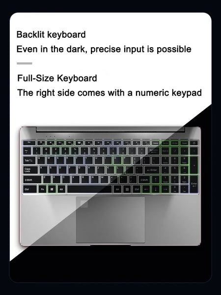 15.6 Inch Intel N95 Portable Laptop &ndash; Long Battery Life With 32GB RAM and 2TB SSD