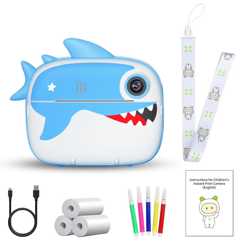 9IMOD Instant Print Camera for Kids - 2.4inch 1080P Selfie &amp; Video